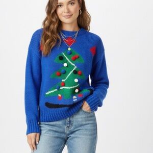Adell barre Vintage Christmas Tree Holiday Sweater Size Medium